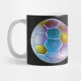 Glitter Football Mug